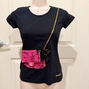 EUC Desigual Girl's Cotton T-shirt, Reversible Sequins, sz 11/12